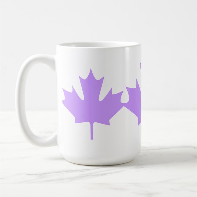 colourful maple leaf - mugs (Left)