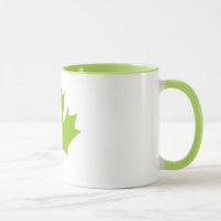 colourful maple leaf - mugs