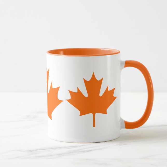 colourful maple leaf - mugs (Right)