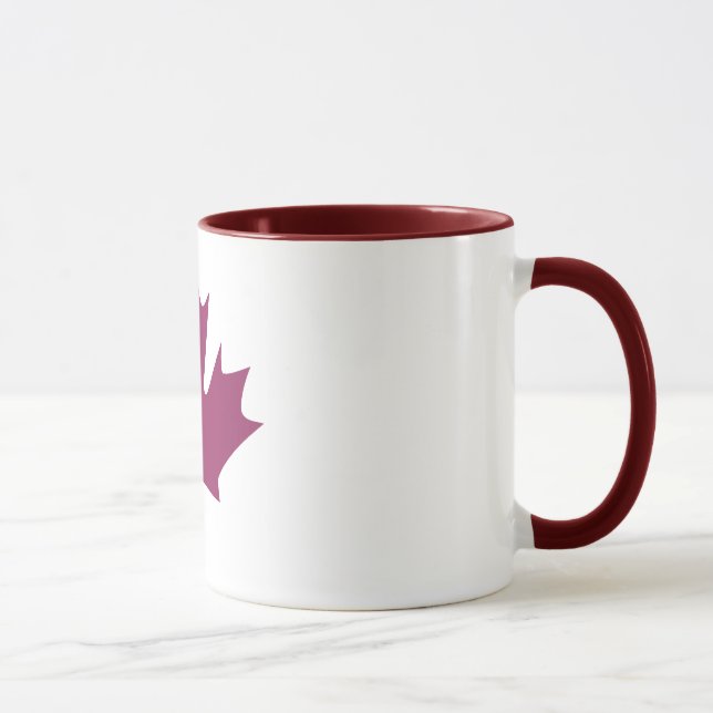 colourful maple leaf - mugs (Right)