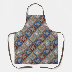 Colourful Maple leaves print Apron