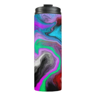 Colourful Marble Art Explosion  Thermal Tumbler