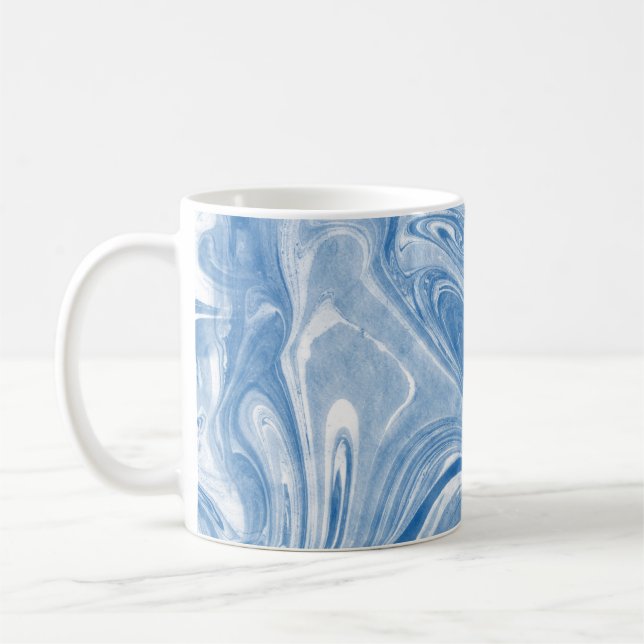 Colourful Marble Art Pattern. Coffee Mug (Left)
