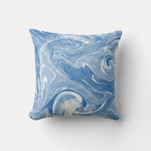 Colourful Marble Art Pattern. Cushion
