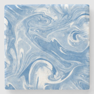 Colourful Marble Art Pattern. Stone Coaster