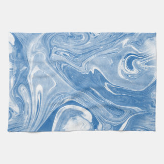 Colourful Marble Art Pattern. Tea Towel