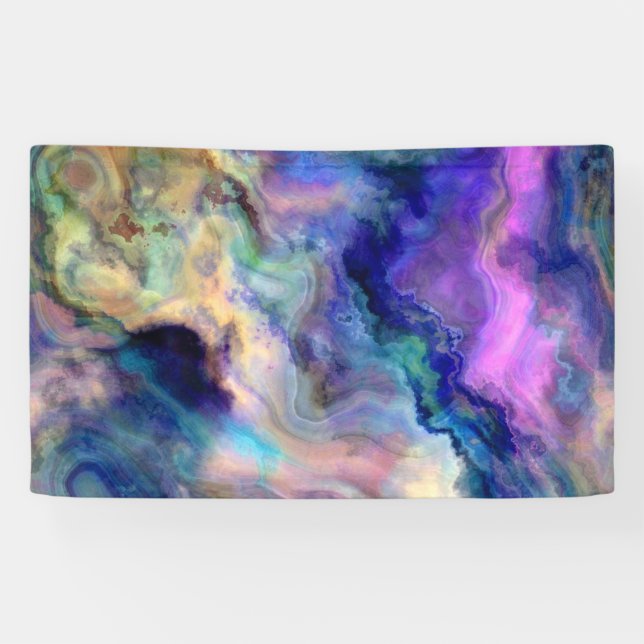 Colourful marble banner (Horizontal)