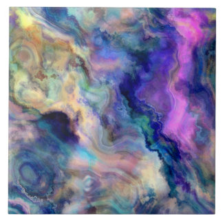 Colourful marble ceramic tile