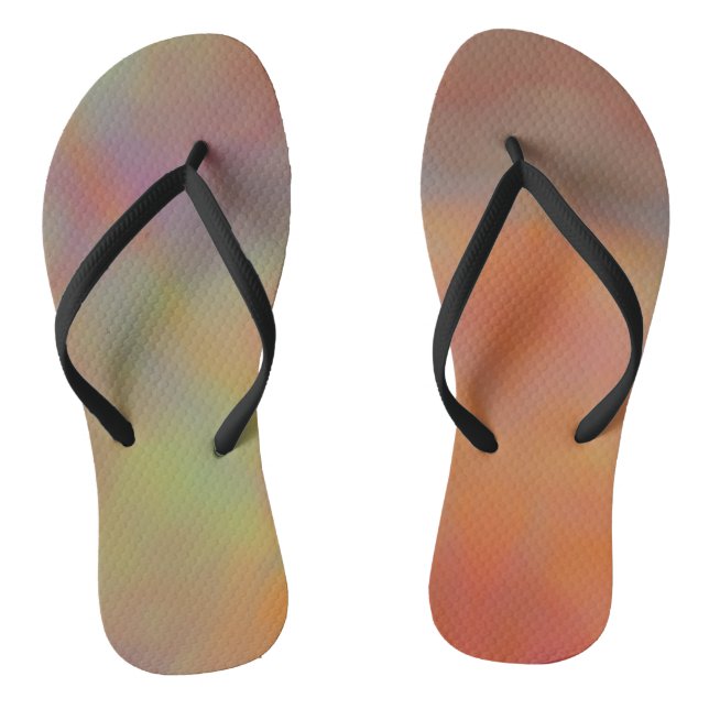 Colourful Marble Clouds Thongs (Footbed)