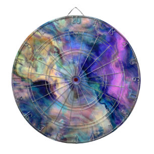 colourful marble dartboard
