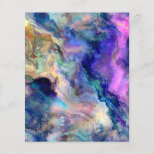 Colourful marble flyer