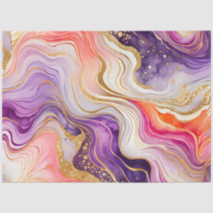 Colourful Marble Ink Art Tissue Paper