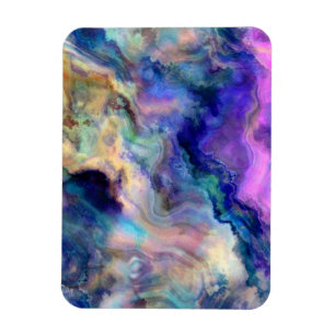 Colourful marble magnet