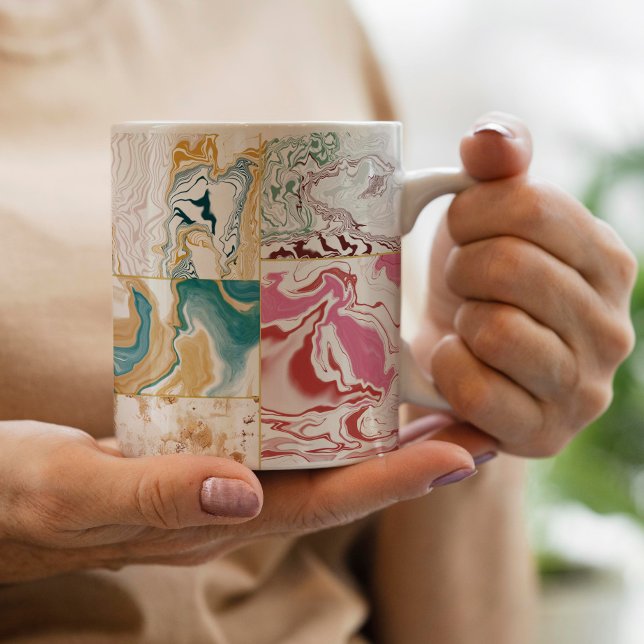 Colourful marble pattern  coffee mug (Creator Uploaded)