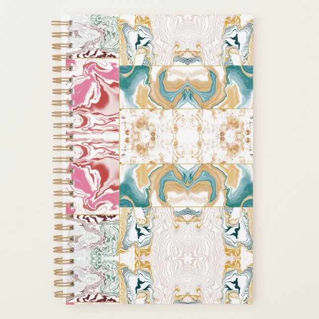 Colourful marble pattern planner (Front)