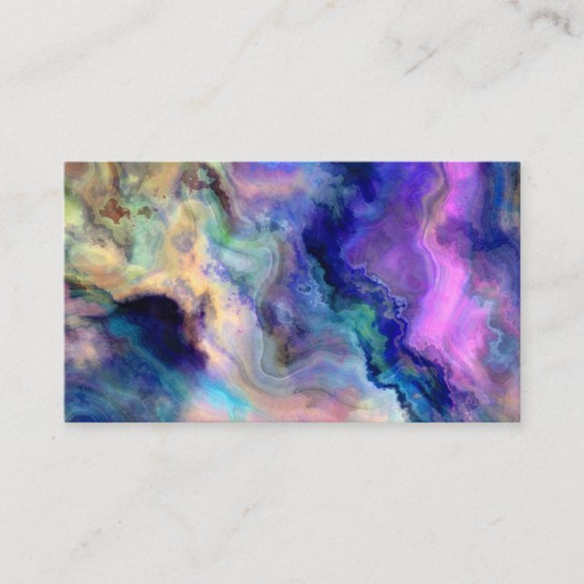 Colourful marble referral card (Front)