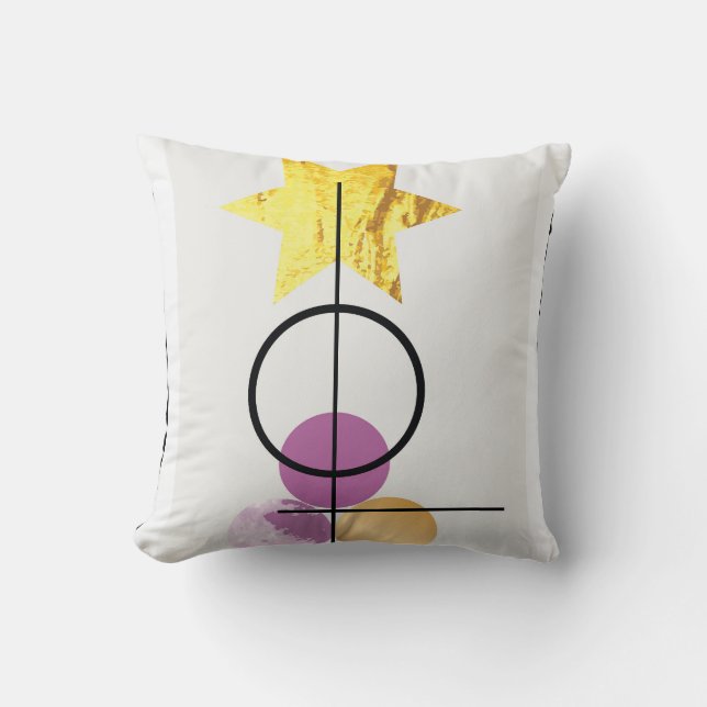  Colourful marble texture Cushion (Front)