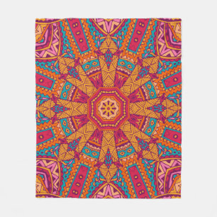 Colourful marble texture, high-resolution interior fleece blanket