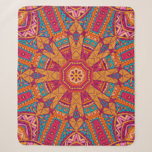 Colourful marble texture, high-resolution interior sherpa blanket