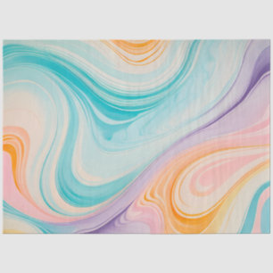 Colourful Marbled Paper Art Tissue Paper