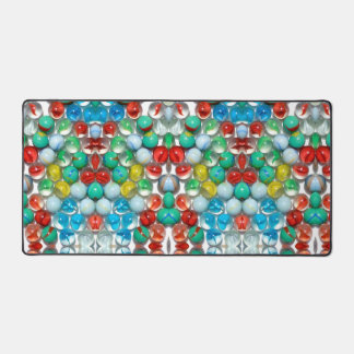 Colourful Marbles Artistic Photo Design Desk Mat