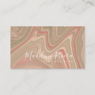 Colourful Marbles Designer Makeup Beauty Artist Business Card