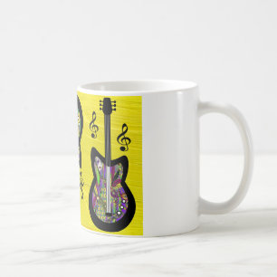 Colourful Mardi Gras Guitars Coffee Mug