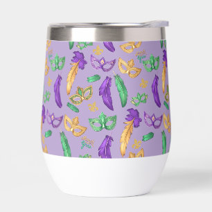 Colourful Mardi Gras patterned