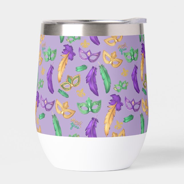 Colourful Mardi Gras patterned  (Left)