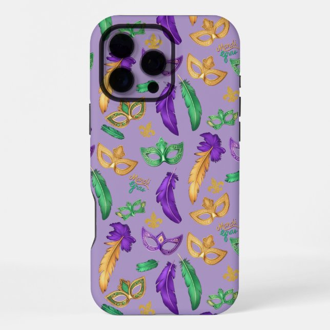 Colourful Mardi Gras patterned  iPhone Case (Back)