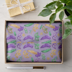 Colourful Mardi Gras patterned  Tissue Paper