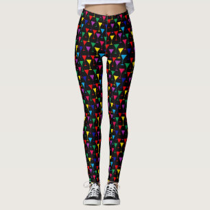 Colourful Martini Cocktail Pattern Leggings