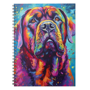 Colourful Mastiff Notebook