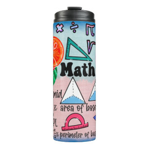 Colourful Math Teachers   Thermal Tumbler