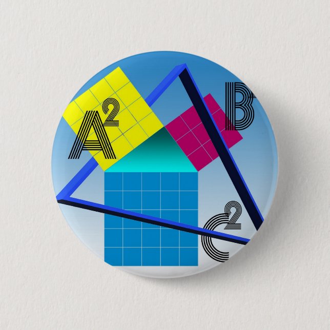 Colourful Mathematics 6 Cm Round Badge (Front)