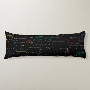 Colourful Mathematics Equations Math Formulas Body Cushion