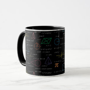 Colourful Mathematics Equations Math Formulas  Mug