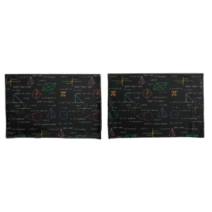Colourful Mathematics Equations Math Formulas  Pillowcase