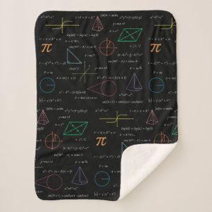 Colourful Mathematics Equations Math Formulas Sherpa Blanket