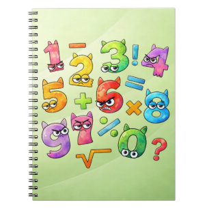 Colourful Maths Numbers Notebook for Primary Schoo
