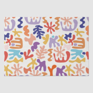Colourful Matisse Pattern Abstract Botanical Shape Tissue Paper