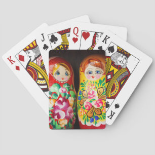 Colourful Matryoshka Dolls Playing Cards