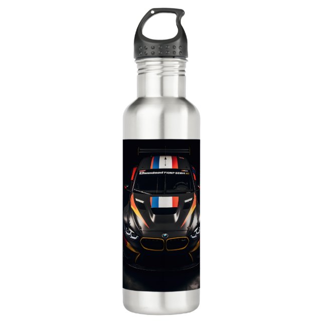 Colourful Matte Race Car 710 Ml Water Bottle (Front)