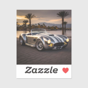 Colourful Matte Race Car Stickers - Vibrant and Du