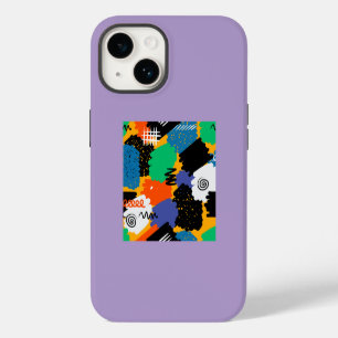 Colourful Maximalist Design iPhone 14 Case