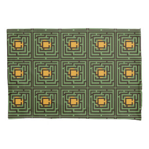 Colourful Maze Horizontal and Diagonal Custom Colo Pillowcase