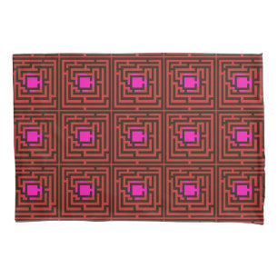 Colourful Maze Horizontal and Diagonal Custom Pillowcase