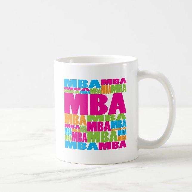 Colourful MBA Coffee Mug (Right)