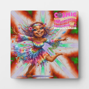 Colourful-Me Hippie Chic Cosmic Plaque with Easel