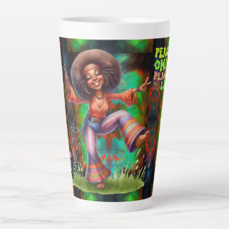 Colourful-Me Hippie Chick Peaceful Life Latte Mug